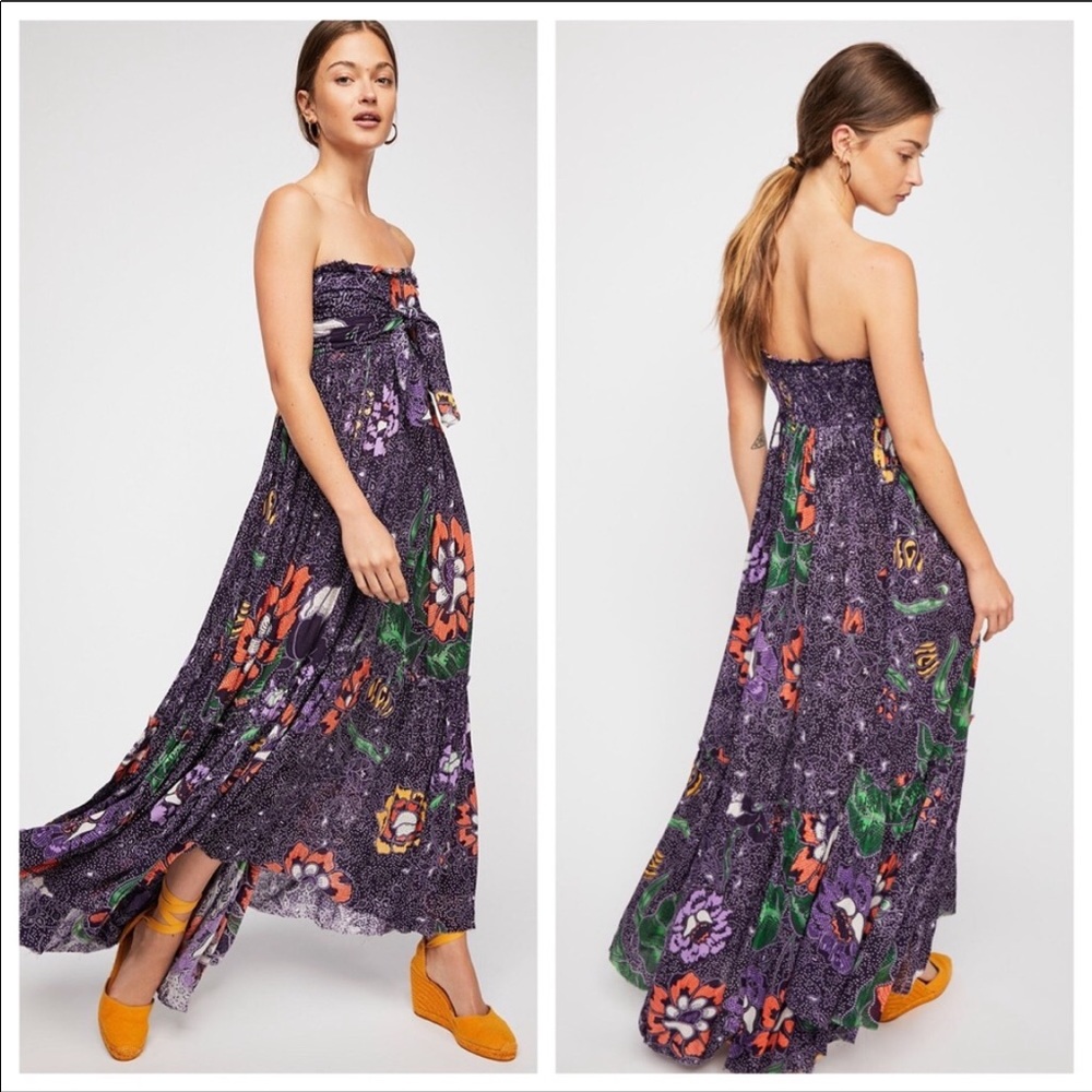 Free people one Bali nights maxi dress Xs